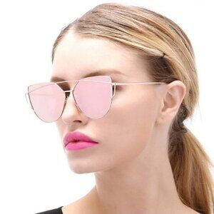 SOJOS SJ001 C2 Cat Eye Mirrored Sunglasses  61-16-131